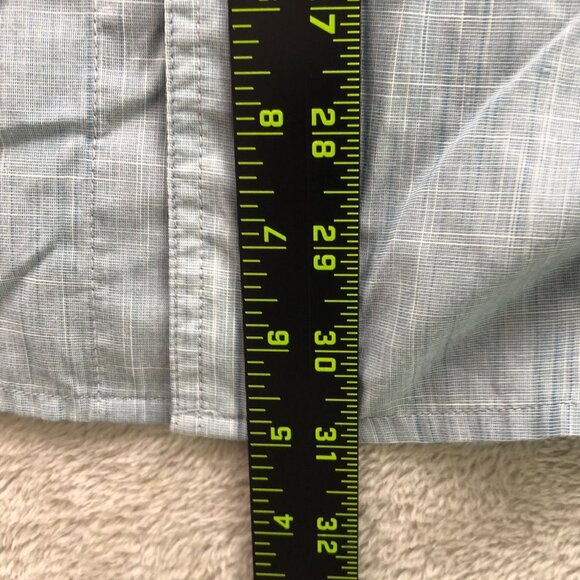 Kühl Men Shirt Size XXL Short Sleeve Button Up Blue Classic Casual Travel Pocket - Picture 4 of 13